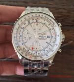 Swiss Copy Breitling 1884 Chronometre Navitimer White Face Stainless Steel Watch